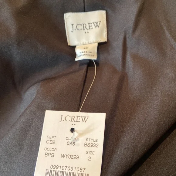 NWT J Crew Factory Watch Easy Green and Blue Plaid Blazer - Picture 3 of 3